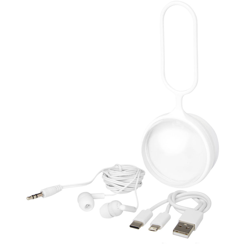 Simba Кабель для зарядки и наушники «3 в 1», цвет белый - 12426001- Фото №5 Simba Кабель для зарядки и наушники «3 в 1», цвет белый - 12426001- Фото №5